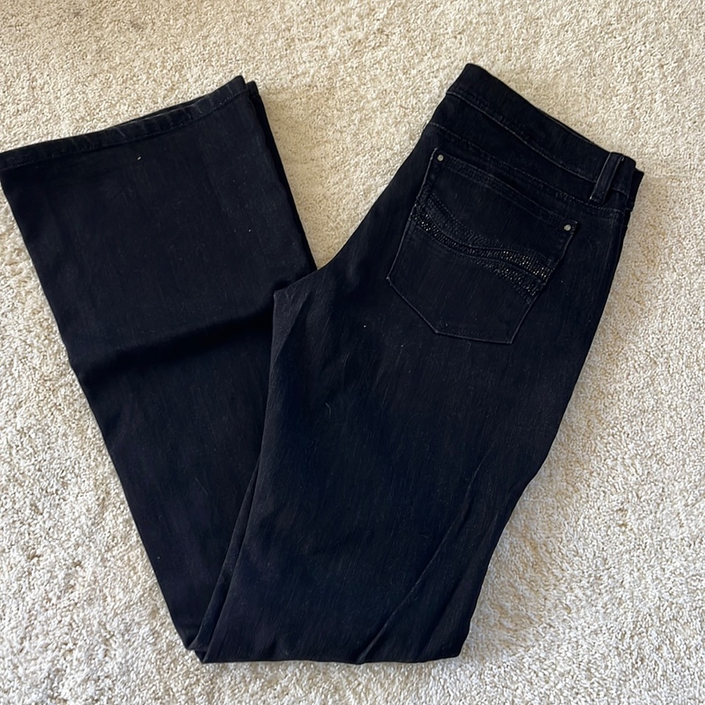 White House Black Market Denim Flares